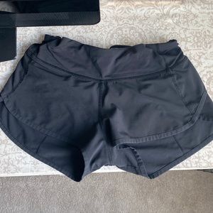Lululemon speed up shorts in black